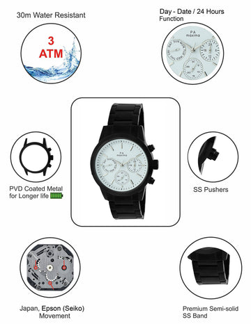 Maxima ATTIVO Men Black Dial Analogue Watch - 47341CAGB